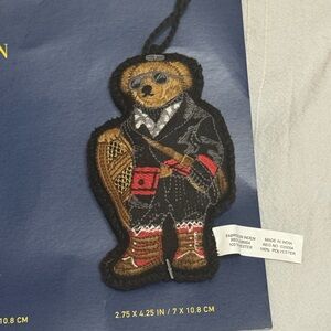 Polo Ralph Lauren bear ornament keychain charm